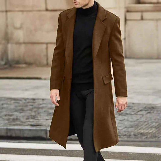 Long Coat | Warm Wool Blend with Timeless Elegance 0