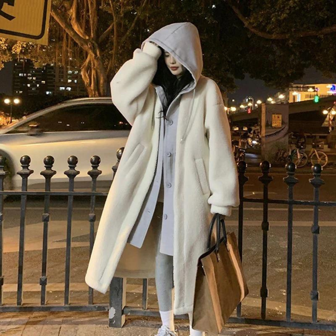 Long Hooded Winter Jacket | Stylish Cold Weather Protection for Women 0