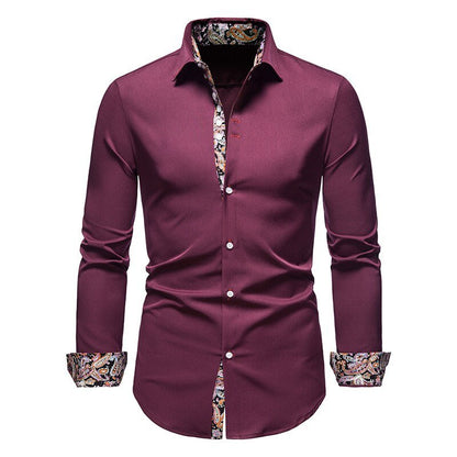 Long Sleeve Paisley Shirt | Bold Pattern for Smart-Casual Style 2