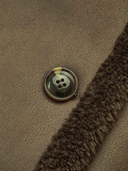 Longline Trench Coat | Fleece-Lined Faux Leather for Cold Weather 8