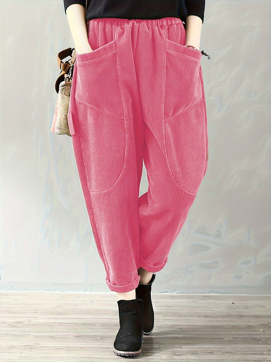 Loose Fit Corduroy Trousers | Comfortable and Stylish Design 0