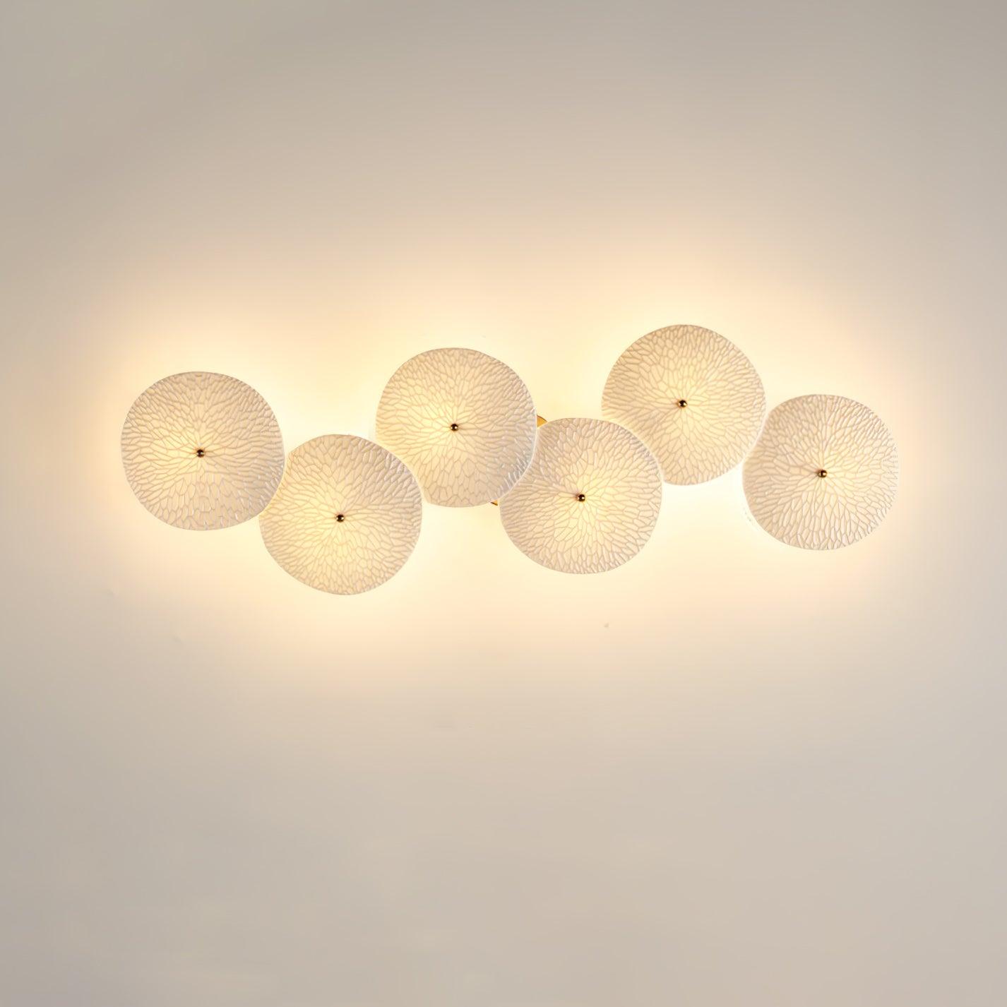 Lotus Petal Wall Sconce | Elegant Ceramic Design with Warm LED Light 12