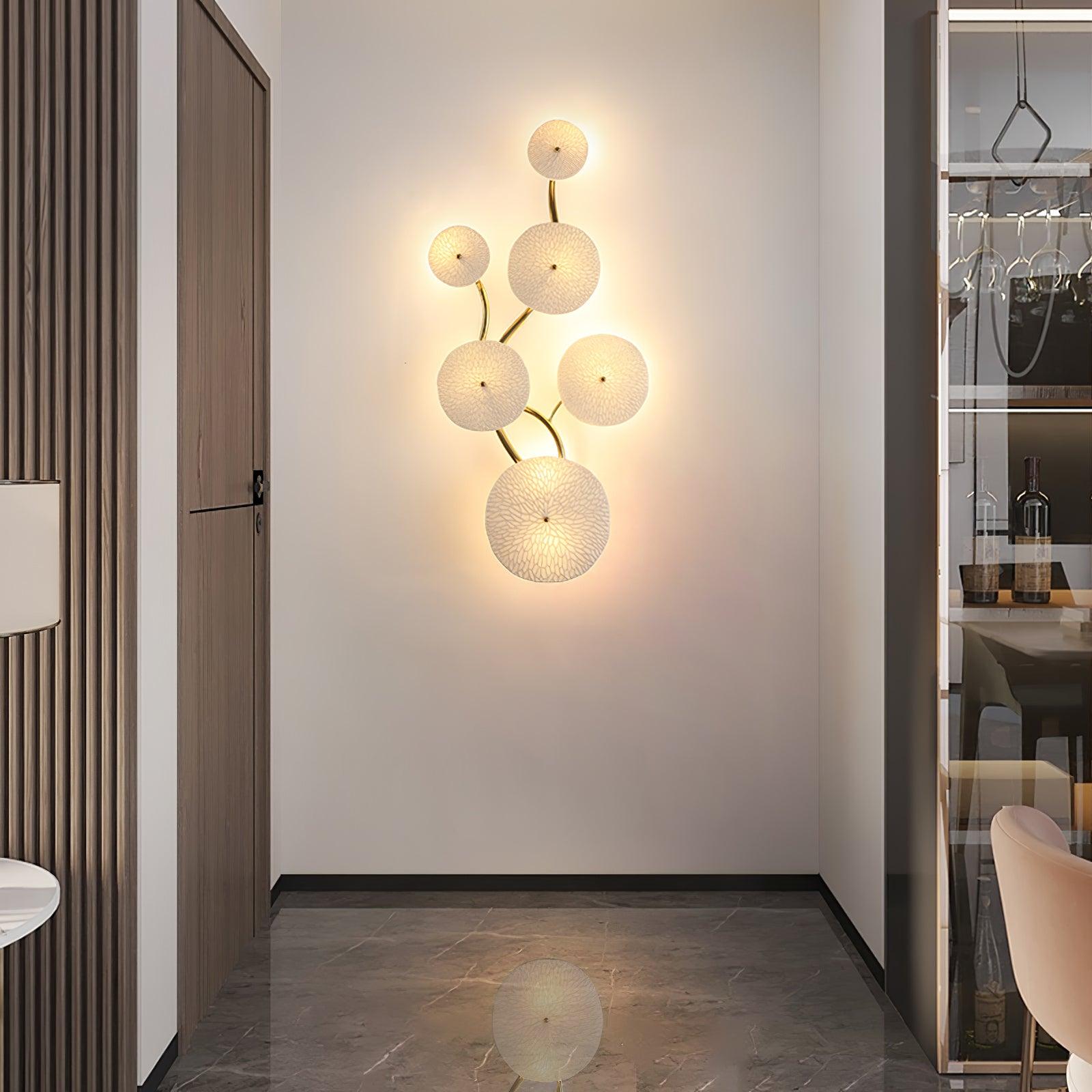 Lotus Petal Wall Sconce | Elegant Ceramic Design with Warm LED Light 2