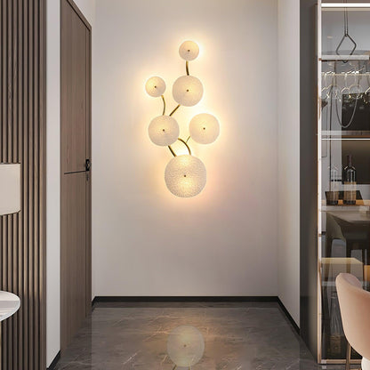 Lotus Petal Wall Sconce | Elegant Ceramic Design with Warm LED Light 2