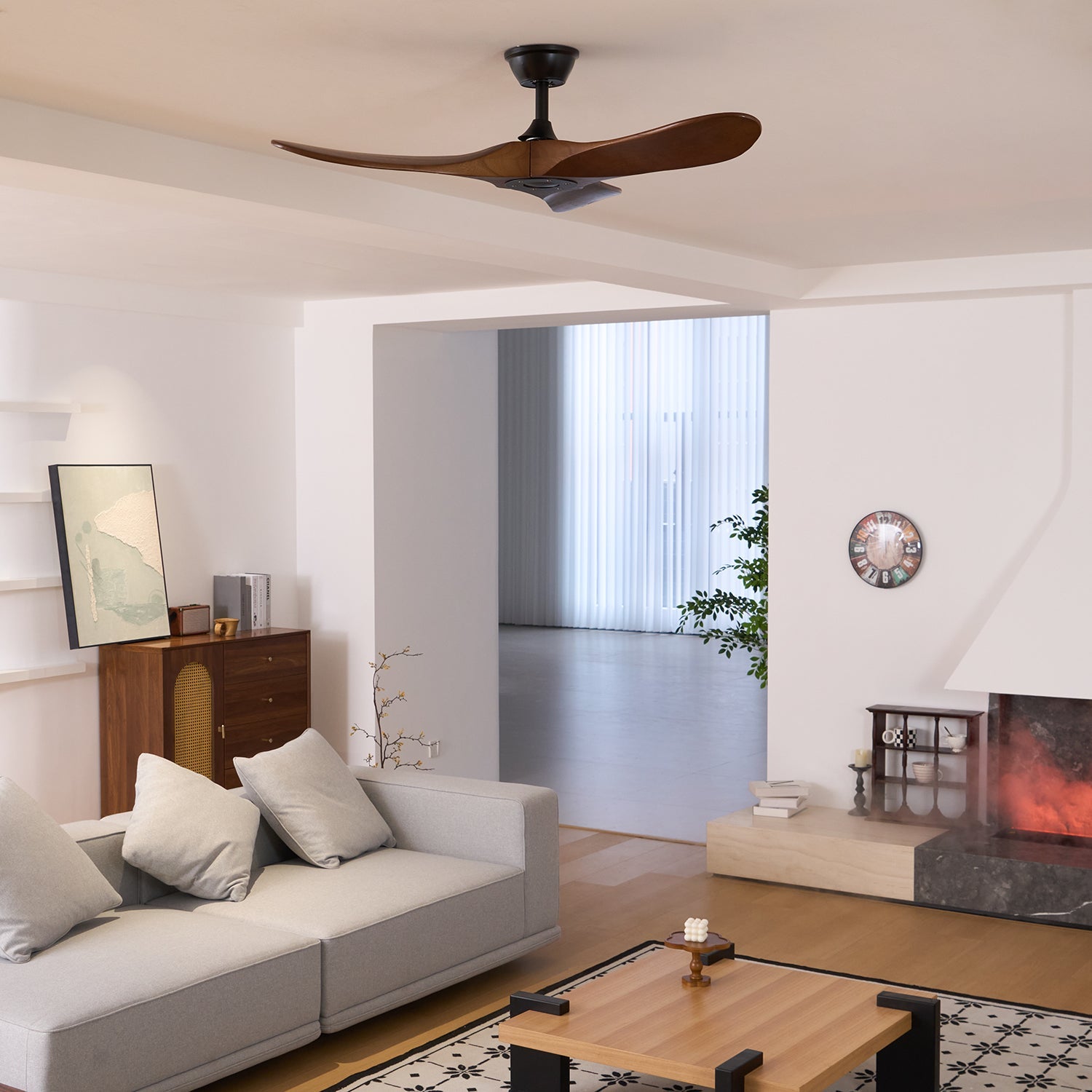 Low Profile Ceiling Fan | Modern Flush Mount Design with Quiet Operation 6