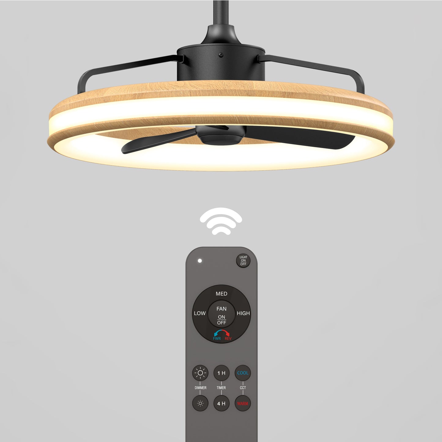Lugano | 23-Inch LED Ceiling Fan with Remote Control & Adjustable Brightness 2