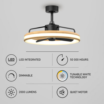 Lugano | 23-Inch LED Ceiling Fan with Remote Control & Adjustable Brightness 7