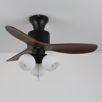 Lumo Orb | Modern Ceiling Fan Light with Gradient Amber Globes 0
