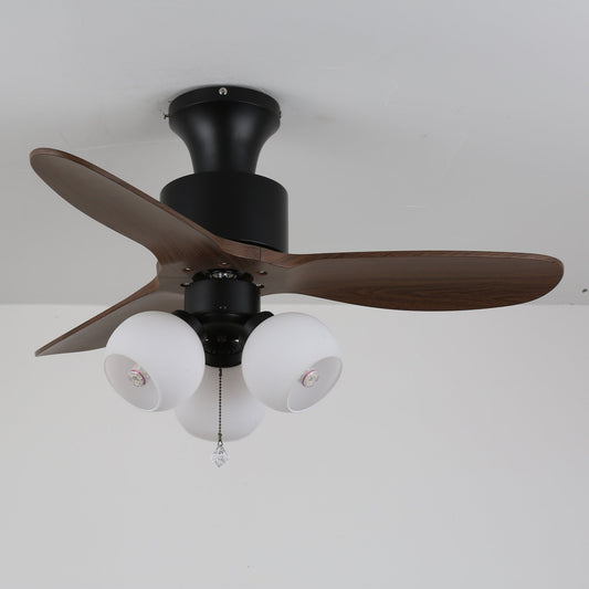 Lumo Orb | Modern Ceiling Fan Light with Gradient Amber Globes 0