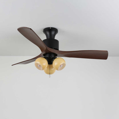 Lumo Orb | Modern Ceiling Fan Light with Gradient Amber Globes 11