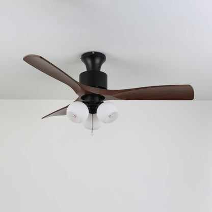 Lumo Orb | Modern Ceiling Fan Light with Gradient Amber Globes 9