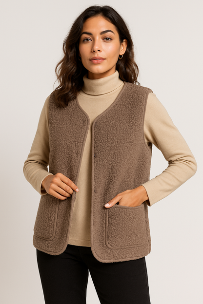 Luxurious Plush Vest for Stylish Layering – Soft and Comfortable Design 3