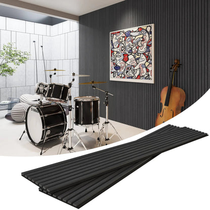 Pannelli da parete in legno a doghe acustiche MDF