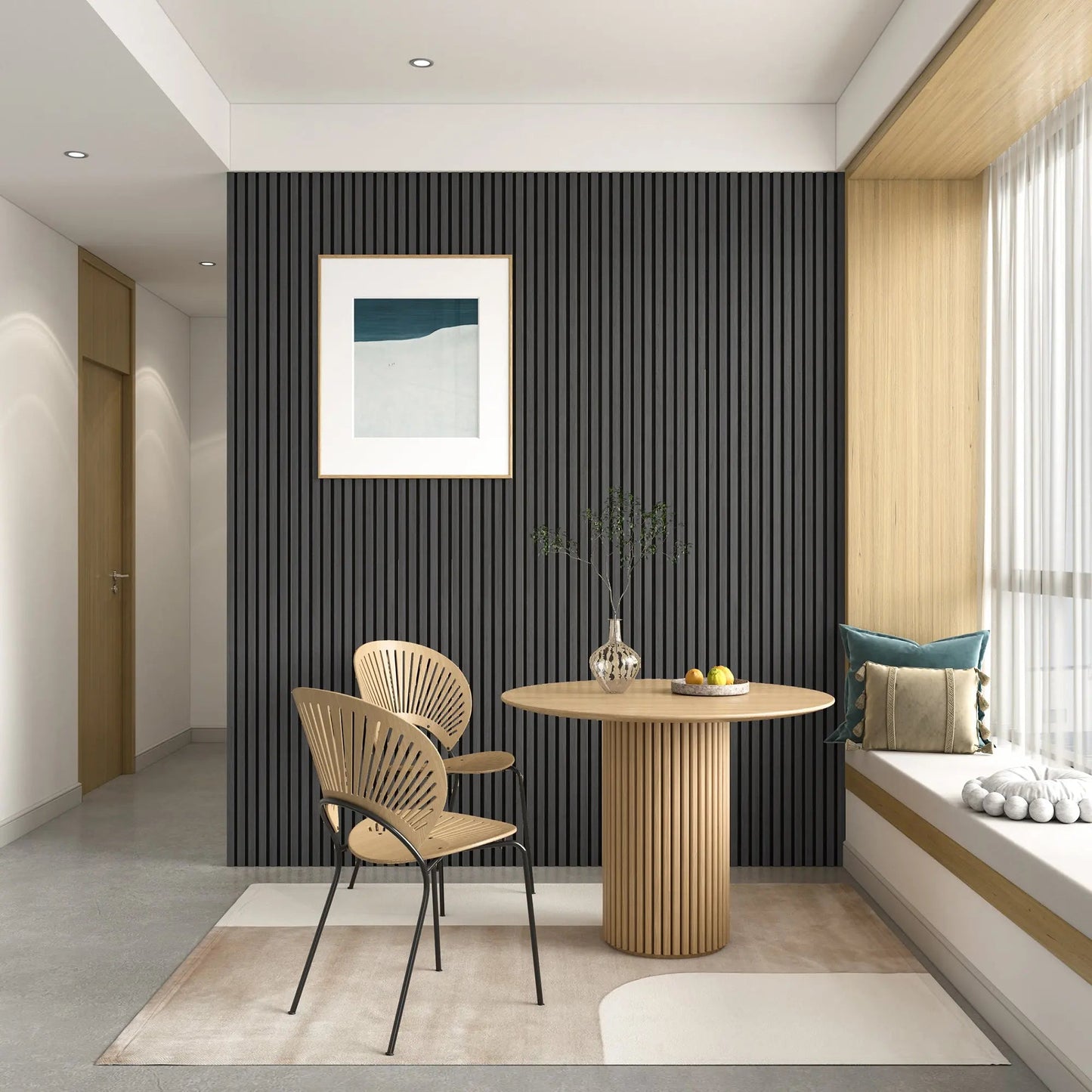 Pannelli da parete in legno a doghe acustiche MDF