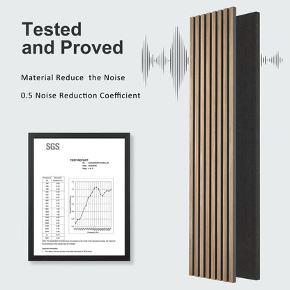 Pannelli da parete in legno a doghe acustiche MDF