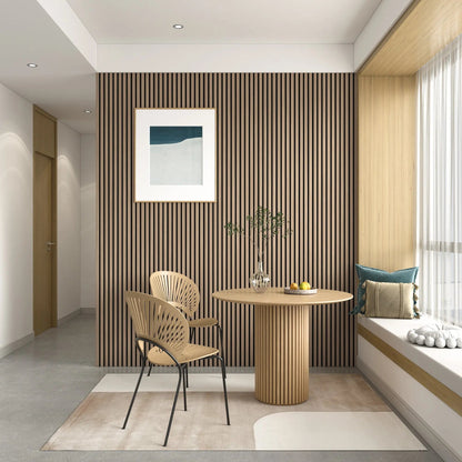 Pannelli da parete in legno a doghe acustiche MDF