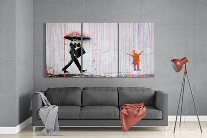 Color of Rain Mega Glass Wall Art