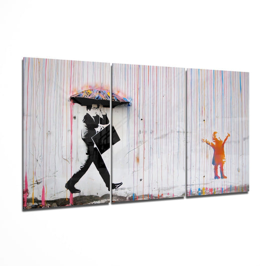 Color of Rain Mega Glass Wall Art