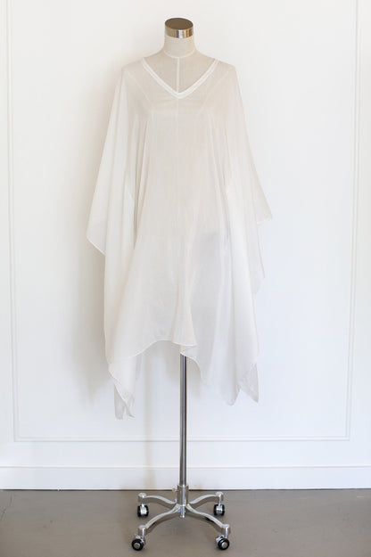 Katoen/Zijde Kaftan V-hals 34"