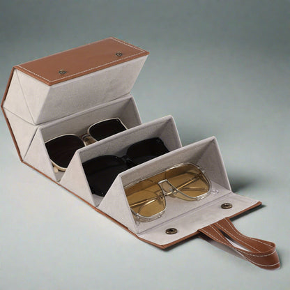 Foldable Multi-Slot Sunglasses Organizer