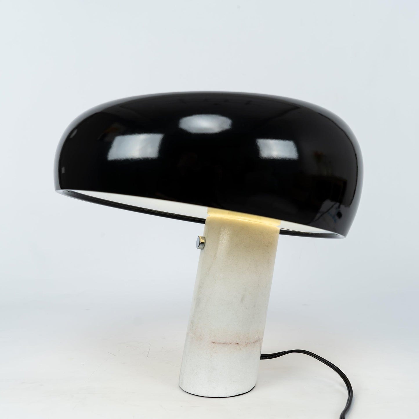 Marble Table Lamp | Elegant Carrara Base for Nightstands and Desks 0