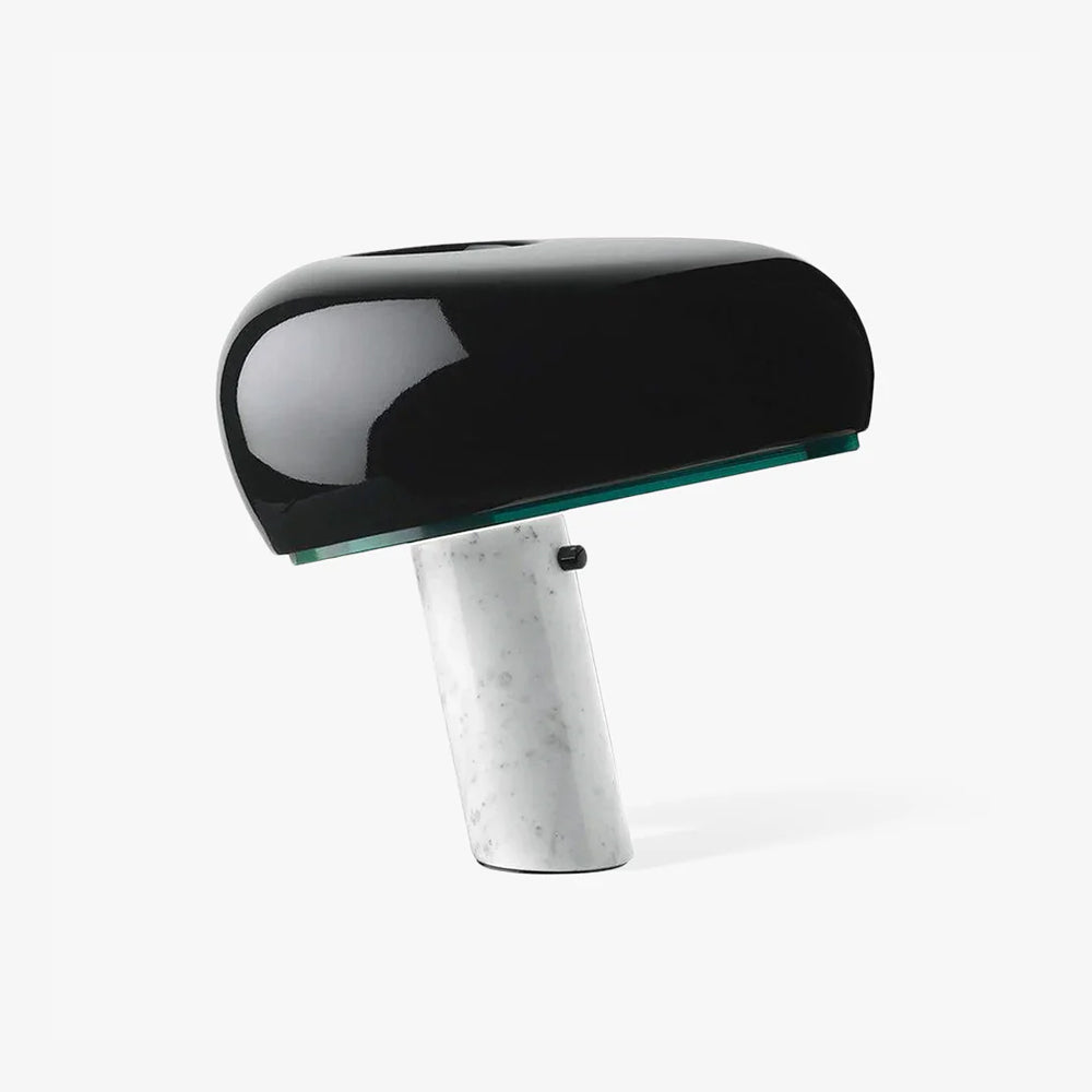 Marble Table Lamp | Elegant Carrara Base for Nightstands and Desks 1