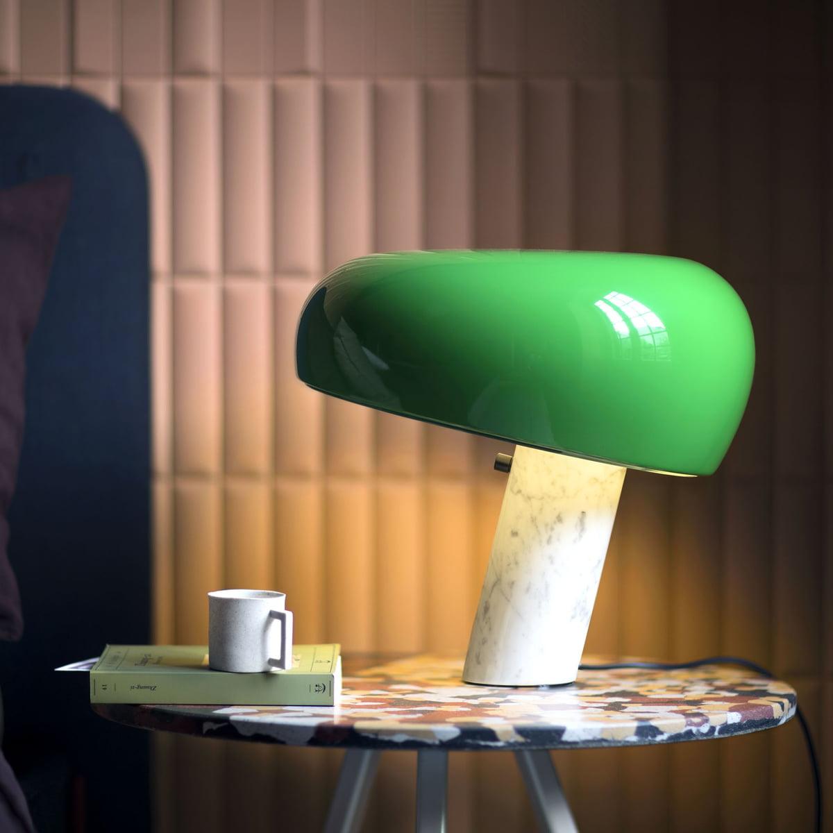 Marble Table Lamp | Elegant Carrara Base for Nightstands and Desks 3