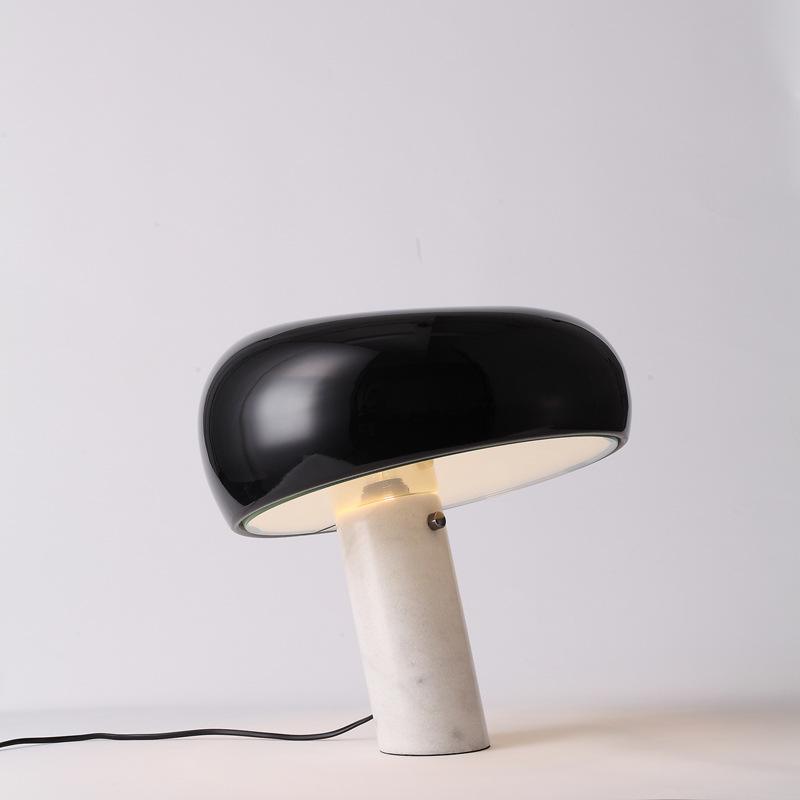 Marble Table Lamp | Elegant Carrara Base for Nightstands and Desks 6