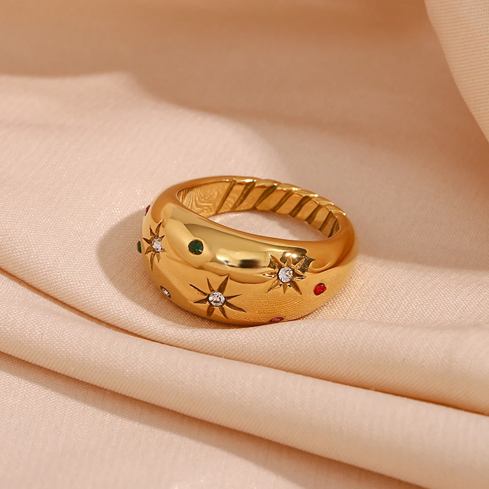 Marseille Ring | Hypoallergenic Stainless Steel with Genuine Zircon 3