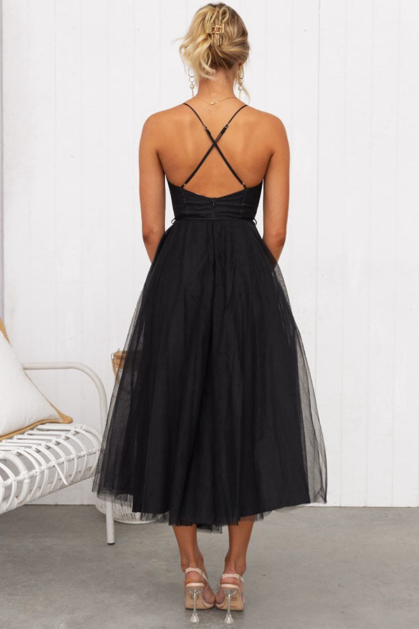 Maxi Dress | Elegant Flowy Chiffon Gown with Sleeveless Design 6