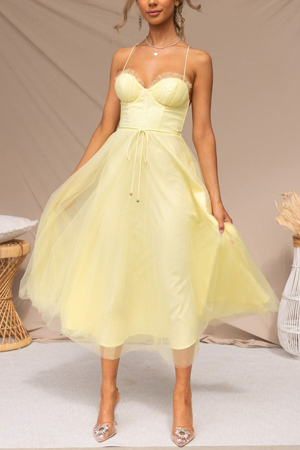 Maxi Dress | Elegant Flowy Chiffon Gown with Sleeveless Design 9