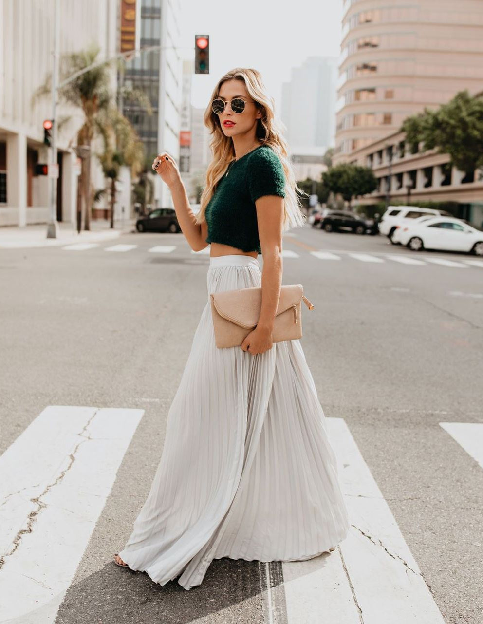 Maxi Skirt | High Waist Pleated Design for Effortless Elegance 3