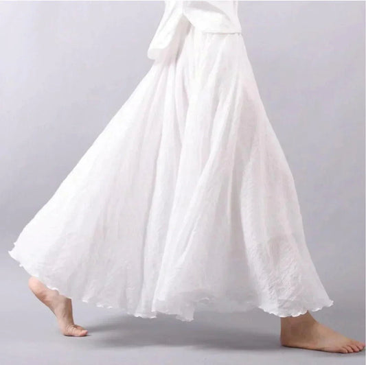 Maxi Skirt | Lightweight Pleated Design for Boho Style Women 0