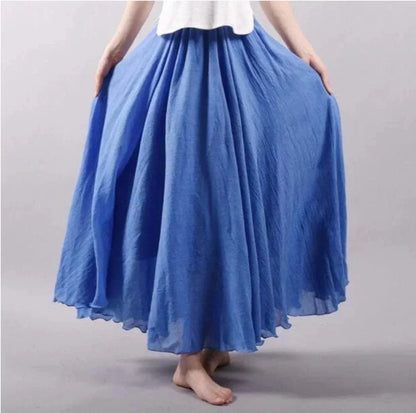 Maxi Skirt | Lightweight Pleated Design for Boho Style Women 2