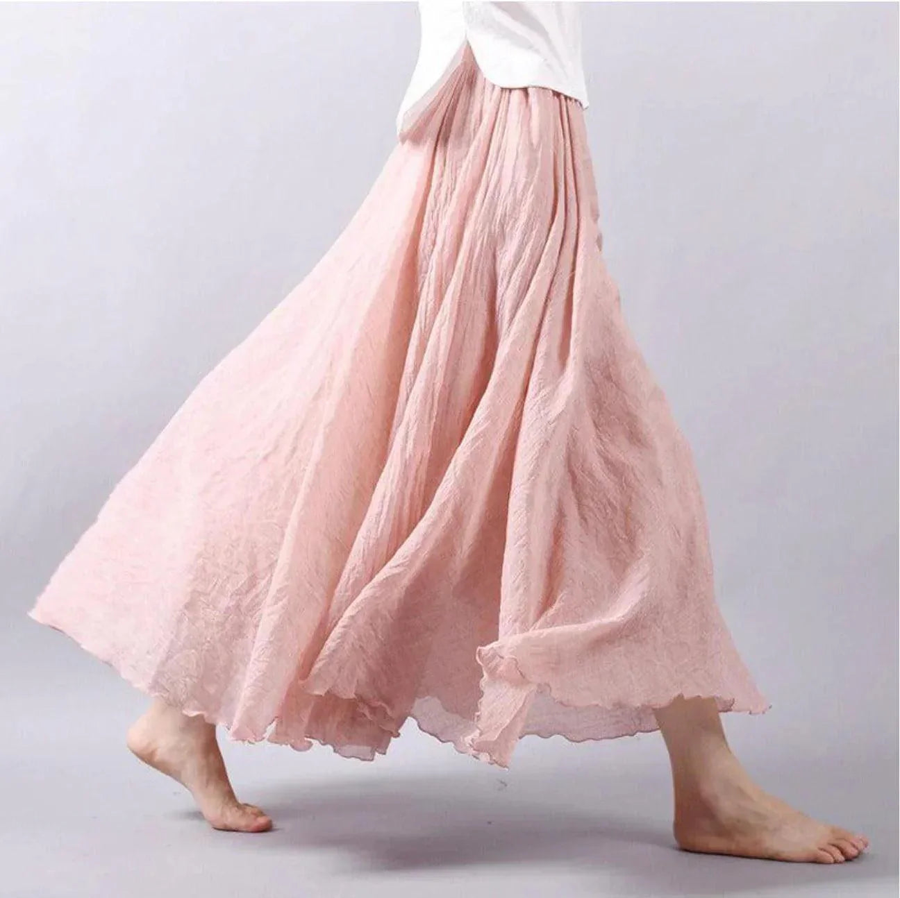 Maxi Skirt | Lightweight Pleated Design for Boho Style Women 3