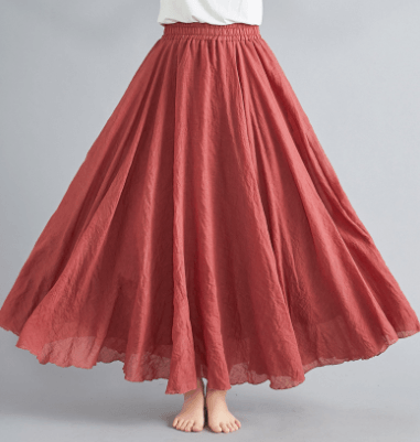 Maxi Skirt | Lightweight Pleated Design for Boho Style Women 5
