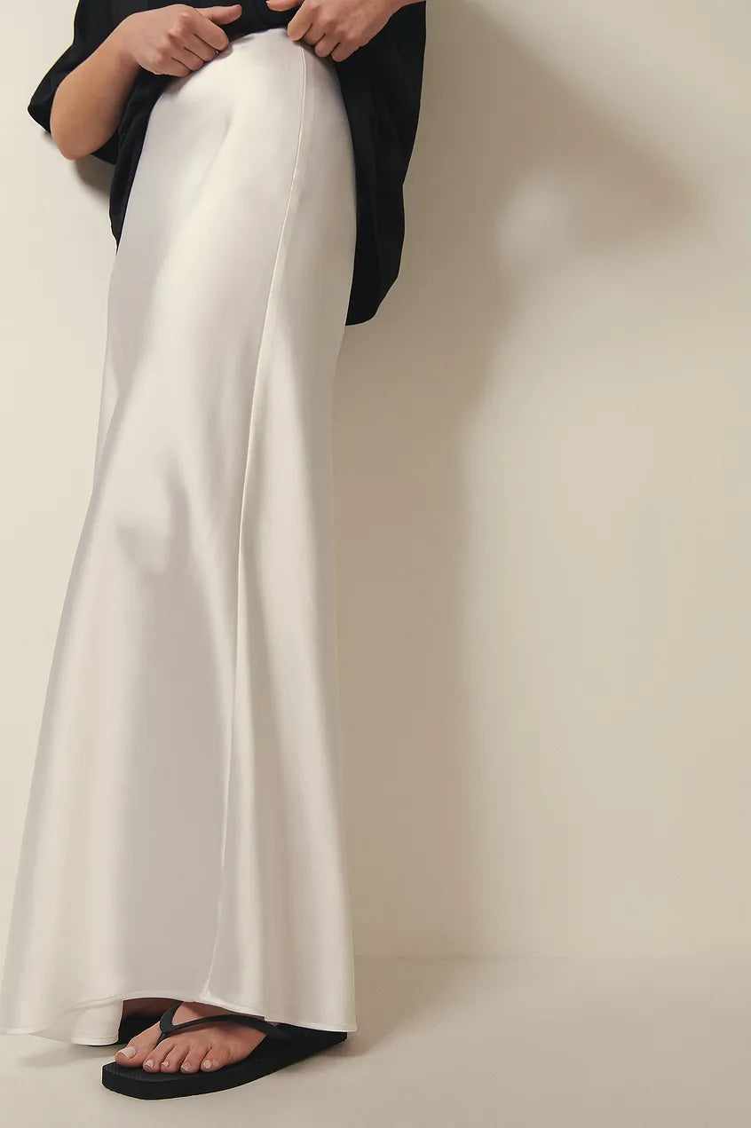 Maxi Skirt | Sleek Satin A-Line Design for Elegant Occasions 7