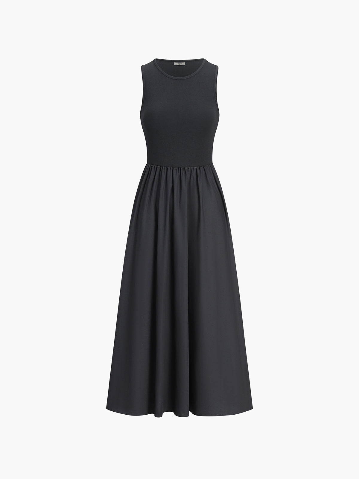 Maxi Sleeveless Dress | Cotton Blend Jersey with Regular Fit 4