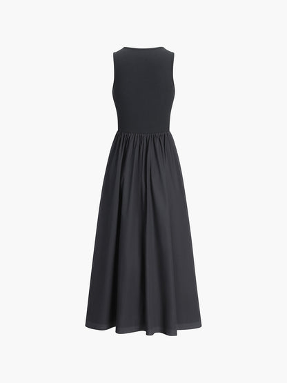 Maxi Sleeveless Dress | Cotton Blend Jersey with Regular Fit 5