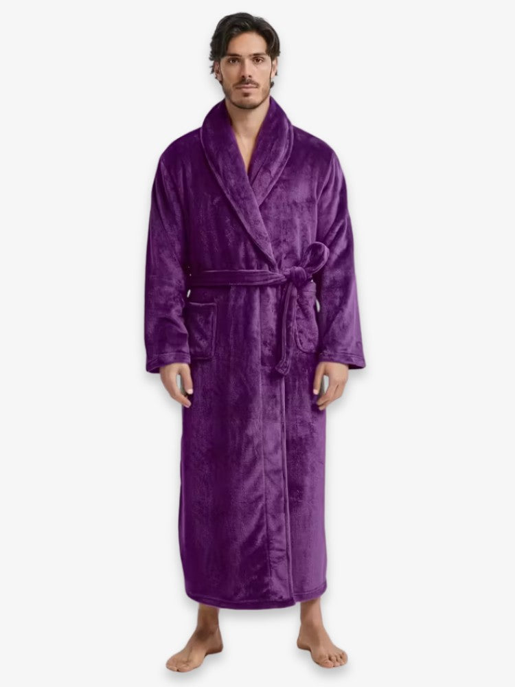 Men's Bathrobe | Ultra-Soft Microfleece for Comfort and Warmth 7