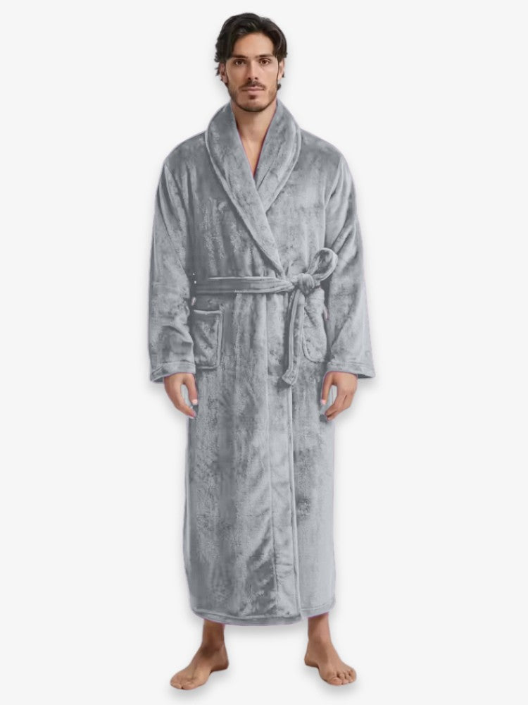 Men's Bathrobe | Ultra-Soft Microfleece for Comfort and Warmth 9