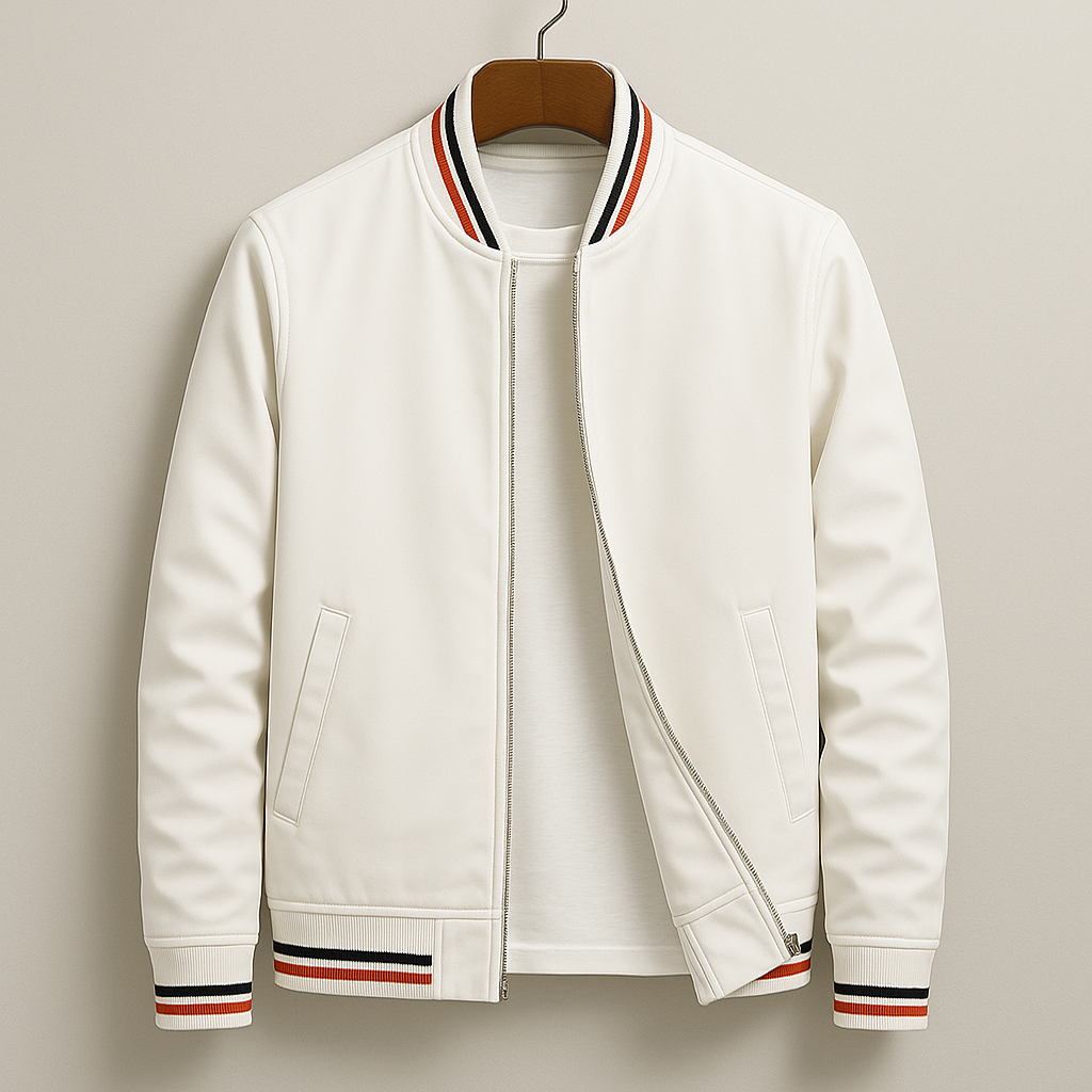 Men's Bomber Jacket | Lightweight Polyester with Modern Tailored Fit 0
