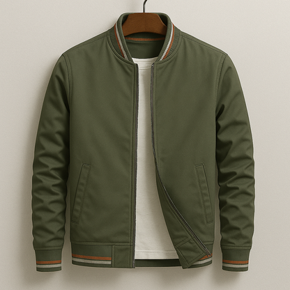 Men's Bomber Jacket | Lightweight Polyester with Modern Tailored Fit 3