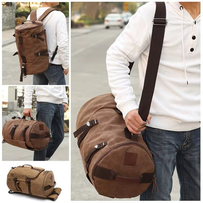Men's Duffle Bag | Large Capacity Canvas Travel Bag with Versatile Carry Options | Stylish Design for Everyday Use 3