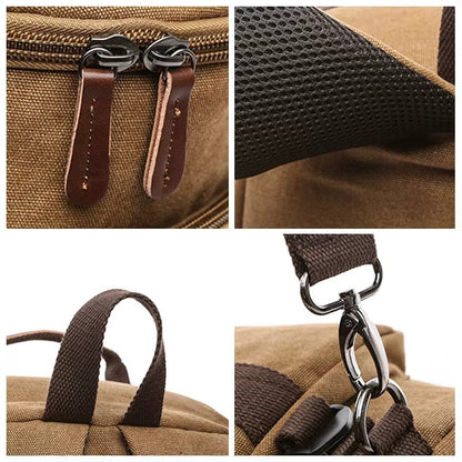 Men's Duffle Bag | Large Capacity Canvas Travel Bag with Versatile Carry Options | Stylish Design for Everyday Use 5