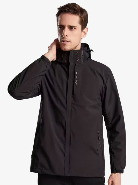 Men's Raincoat Jacket | Lightweight Windproof Design for All Weather 0
