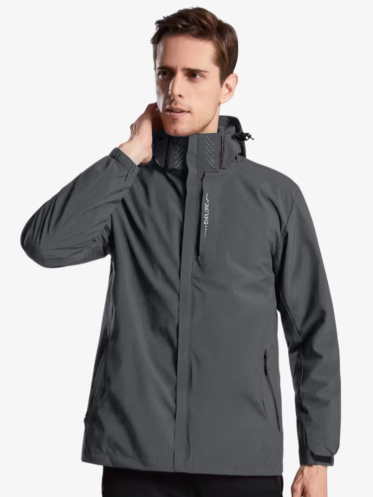 Men's Raincoat Jacket | Lightweight Windproof Design for All Weather 5