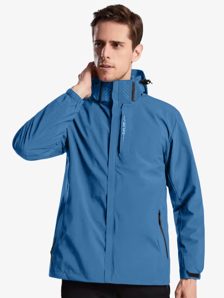 Men's Raincoat Jacket | Lightweight Windproof Design for All Weather 6