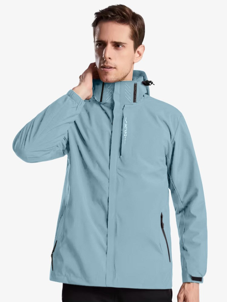 Men's Raincoat Jacket | Lightweight Windproof Design for All Weather 7