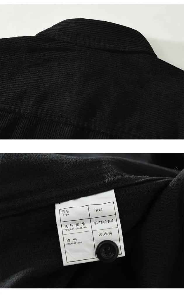 Men's Shirt | Vintage-Inspired Cotton Blend Long Sleeve for Casual Elegance 6